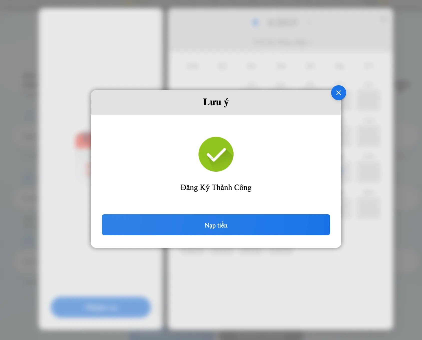 78Win - Đăng ký thành công, chuyển sang chơi hoặc nạp tiền Thông báo đăng ký thành công tài khoản tại 78Win
